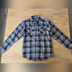 Dixxon Men's Casual Black and Gray 1911 Flannel